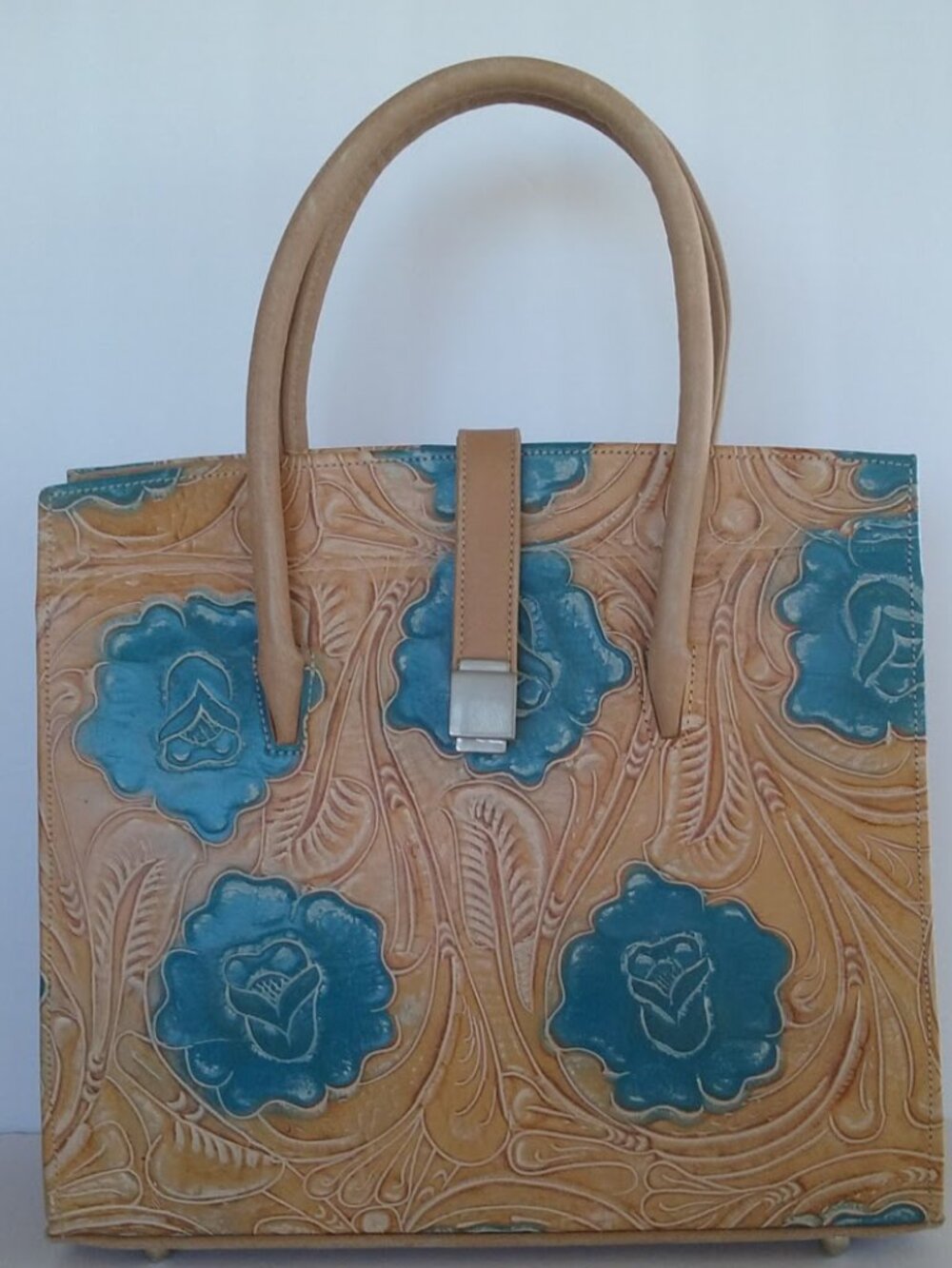 BB Simon Tooled Leather Handbag